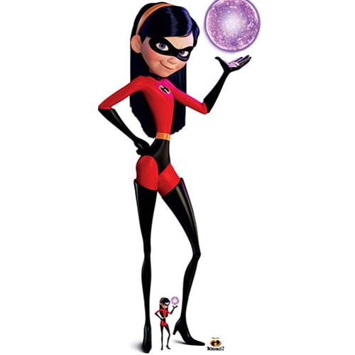 Violet The Incredibles Lifesize Cardboard Cutout 148cm Product Gallery Image