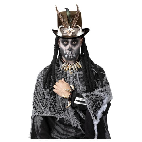 Voodoo Distressed Ivory Jewellery Set Fancy Dress Costume Accessory Unisex Adult One Size Product Image