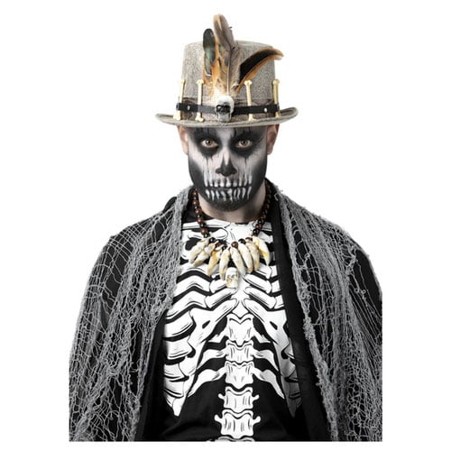 Voodoo Distressed Top Hat Fancy Dress Costume Accessory Product Image