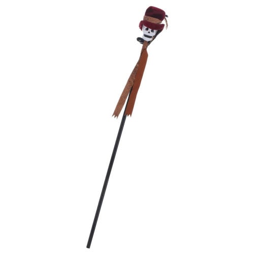 Voodoo Skull Walking Stick Cane Costume Prop Fancy Dress Accessory 112cm Product Gallery Image
