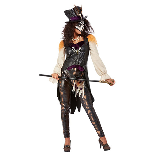 Voodoo Witch Doctor Deluxe Fancy Dress Costume Ladies Small - UK 8-10 Product Gallery Image