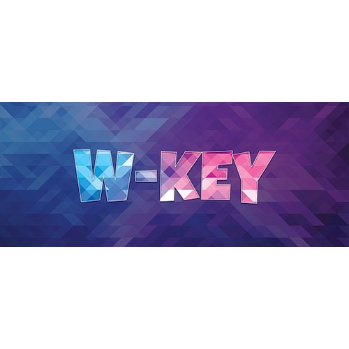 W-Key Home Screen Background PVC Party Sign Decoration Product Image