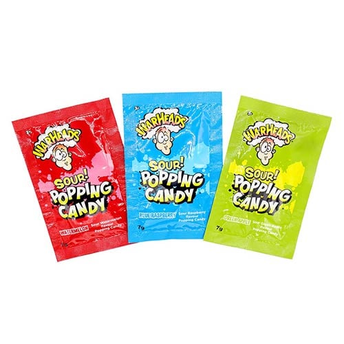 Warheads Sour Popping Candy Vegetarian Sweets 21g - Pack of 3 Product Image