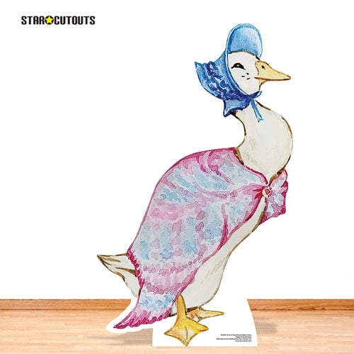 Watercolour Duck Blue Bonnet Star Mini Cardboard Cutout 91cm Product Gallery Image