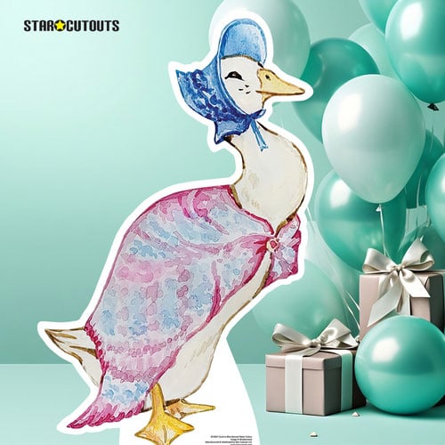 Watercolour Duck Blue Bonnet Star Mini Cardboard Cutout 91cm Product Gallery Image
