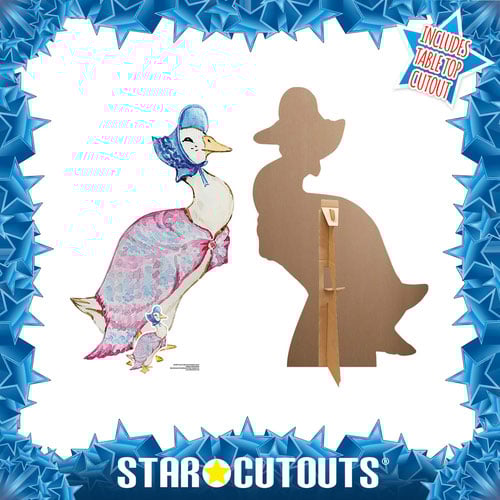 Watercolour Duck Blue Bonnet Star Mini Cardboard Cutout 91cm Product Gallery Image