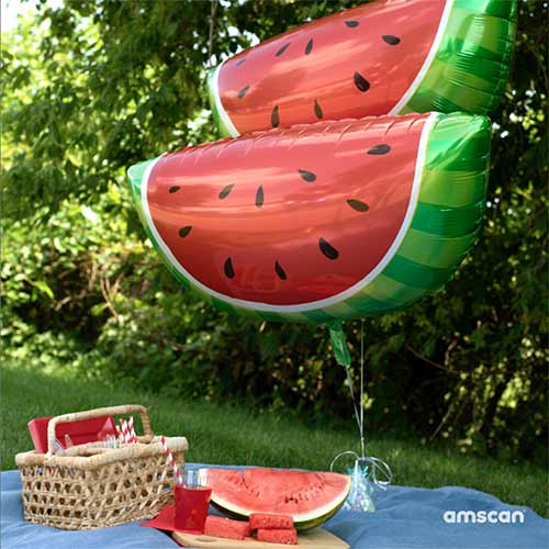 Watermelon Foil Helium Giant Balloon 81cm / 32 in Product Gallery Image