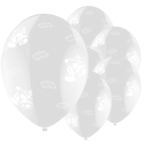 Wedding Printed Clear Latex Balloons 35cm / 14 in - Pack of 25 Product Image