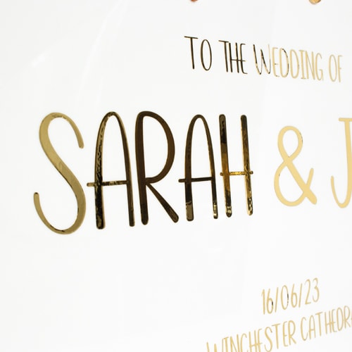 Personalised A2 Elegant Sophistication Wedding Welcome Sign Product Gallery Image