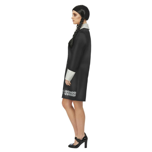 Wednesday Addams Family Fancy Dress Costume Ladies Small - UK 8-10 Product Gallery Image