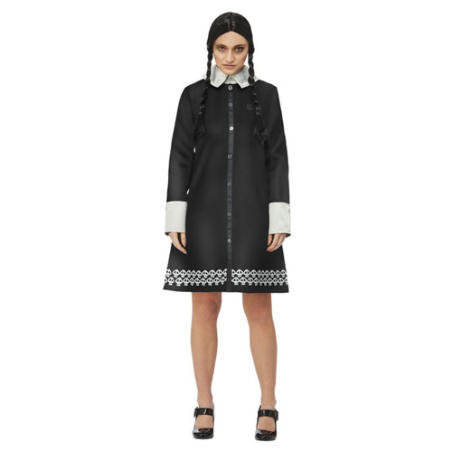 Wednesday Addams Family Fancy Dress Costume Ladies Small - UK 8-10 Product Gallery Image