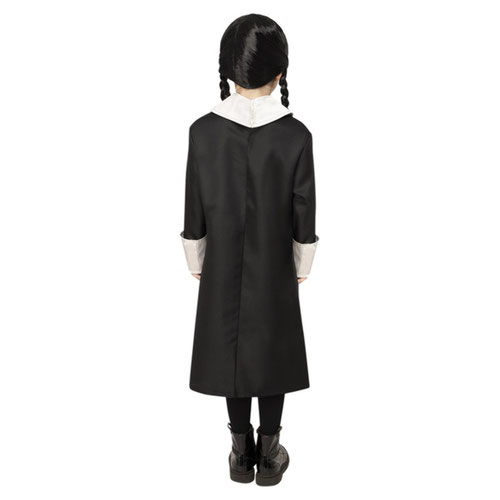 Wednesday Addams Family Girls Fancy Dress Costume Kids Medium - Age 7-9 Product Gallery Image