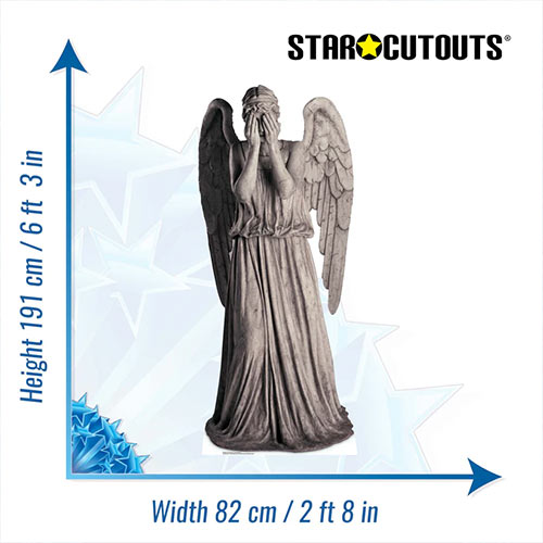 Weeping Angel Doctor Who Lifesize Cardboard Cutout 191cm Product Gallery Image