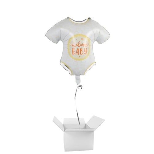 Welcome Baby Helium Foil Giant Shaped Balloon - Inflated Balloon in a Box