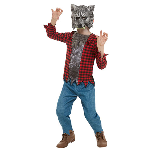 Werewolf Boys Fancy Dress Costume Kids Large - Age 10-12 Product Gallery Image