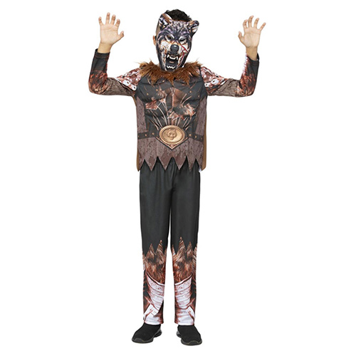Werewolf Warrior Boys Fancy Dress Costume Kids Medium - Age 7-9 Product Gallery Image