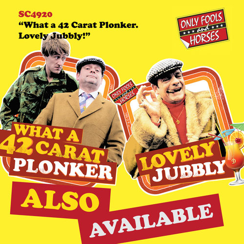 What a 42-Carat Plonker and Lovely Jubbly Only Fools and Horses Wall Art Cardboard Cutouts 55cm - Pack of 2 Product Gallery Image