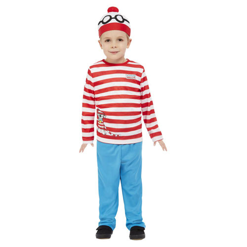 Where's Wally Fancy Dress Costume Toddler Age 3-4 Product Gallery Image