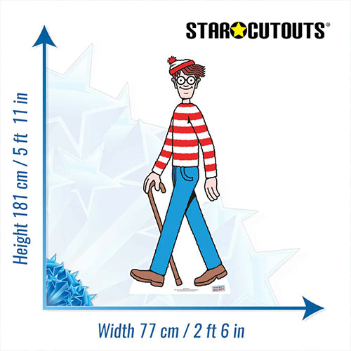Where's Wally Lifesize Cardboard Cutout 181cm Product Gallery Image