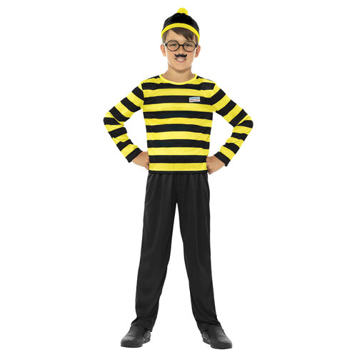 Where's Wally Odlaw Boys Fancy Dress Halloween Costume Tween - Age 12+ Product Gallery Image