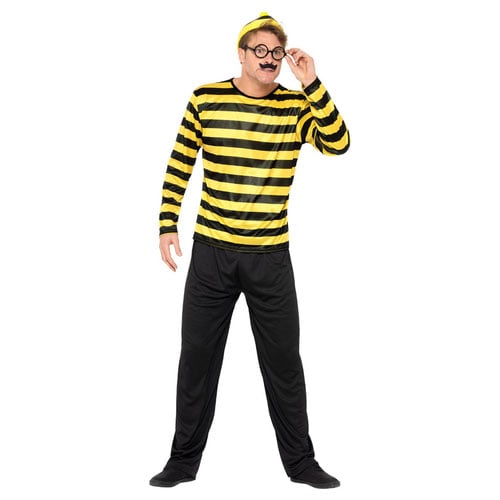Where's Wally? Odlaw Fancy Dress Costume Adult Mens Medium Product Gallery Image