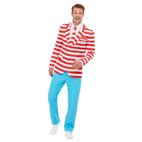 Where's Wally? Suit Fancy Dress Costume Adult Mens Medium Product Gallery Image
