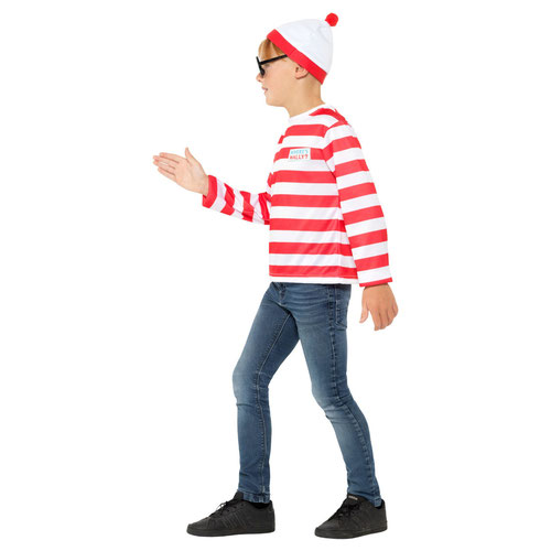 Where's Wally? Unisex Fancy Dress Instant Kit Kids Medium - Age 7-9 Product Gallery Image