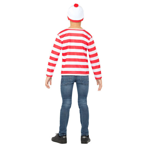 Where's Wally? Unisex Fancy Dress Instant Kit Kids Medium - Age 7-9 Product Gallery Image