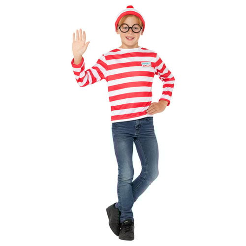 Where's Wally? Unisex Fancy Dress Instant Kit Kids Medium - Age 7-9 Product Gallery Image