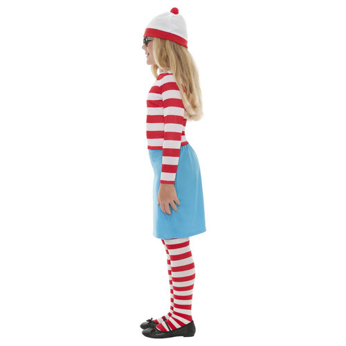 Where's Wally? Wenda Girls Fancy Dress Costume Kids Large - Age 10-12 Product Gallery Image
