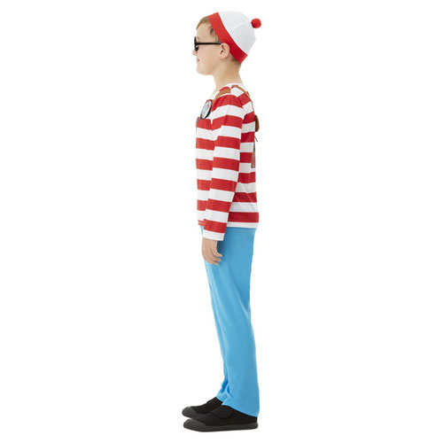 Where's Wally? Deluxe Boys Fancy Dress Costume Kids Small - Age 4-6 Product Gallery Image