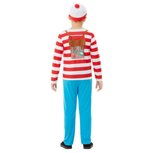 Where's Wally? Deluxe Boys Fancy Dress Costume Kids Small - Age 4-6 Product Gallery Image