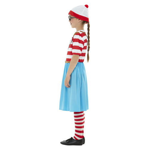 Where's Wally? Wenda Deluxe Girls Fancy Dress Costume Kids Small - Age 4-6 Product Gallery Image