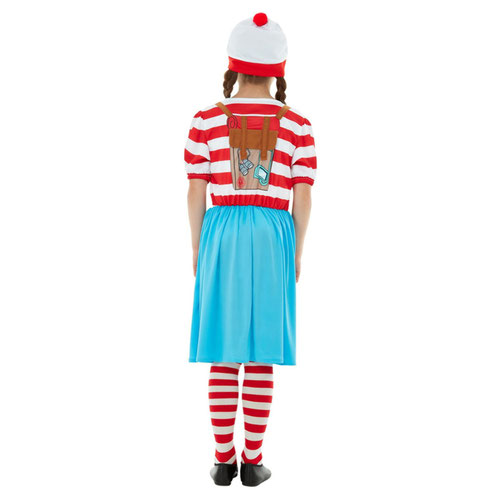 Where's Wally? Wenda Deluxe Girls Fancy Dress Costume Kids Small - Age 4-6 Product Gallery Image