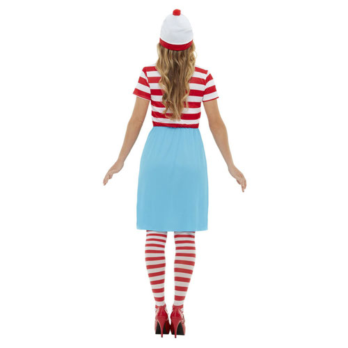 Where's Wally? Wenda Fancy Dress Costume Ladies Small - UK 8-10 Product Gallery Image