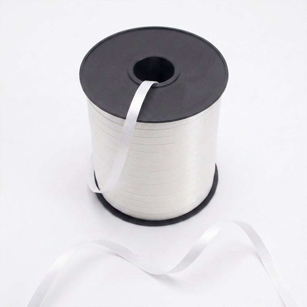 White Curling Ribbon 546 yd / 500m