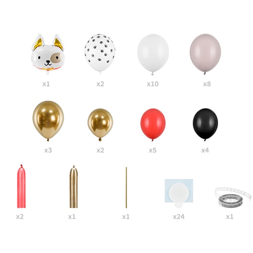 White Dog DIY Premium Balloon Kit Product Gallery Image