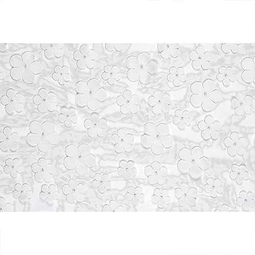 White Floral Tulle Table Runner 5m Product Gallery Image