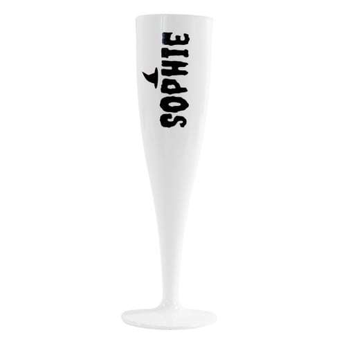 Personalised White Halloween Plastic Flute