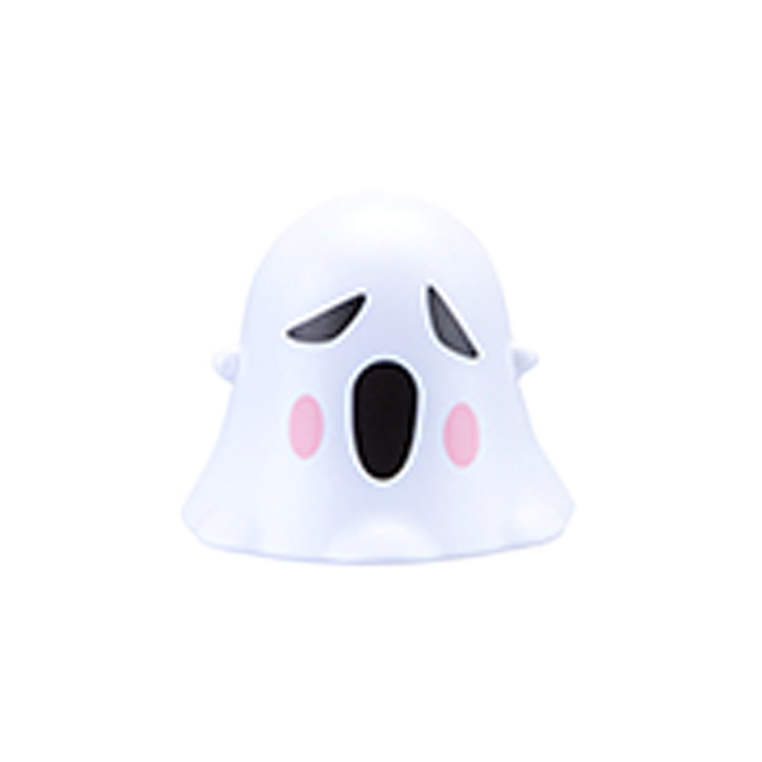 White Ghost Halloween Pull Back Toy 4.5cm