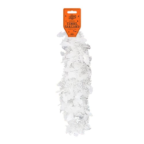 White Ghost Halloween Tinsel Garland 2m Product Image