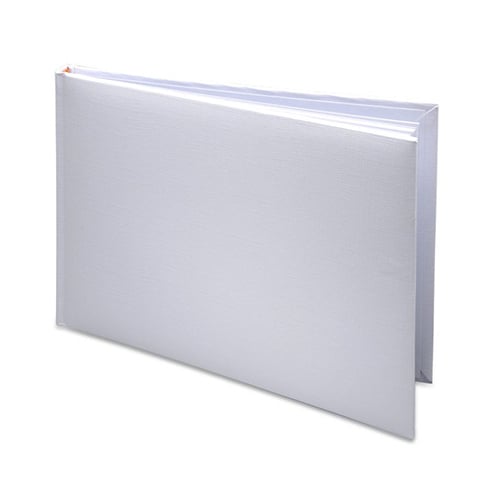 White Guest Book with 24 Pages