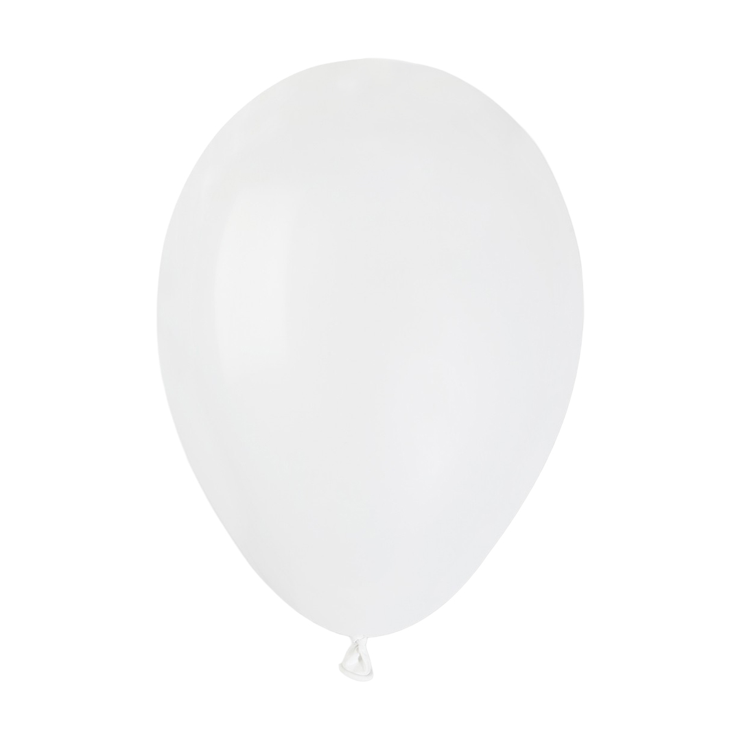White Latex Balloon 23cm / 9 in - Single
