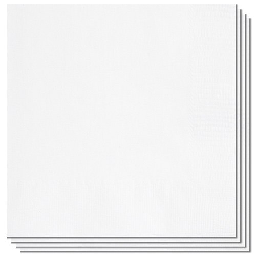 White Luncheon Napkins 33cm 2 Ply - Pack of 20 Bundle Product Image