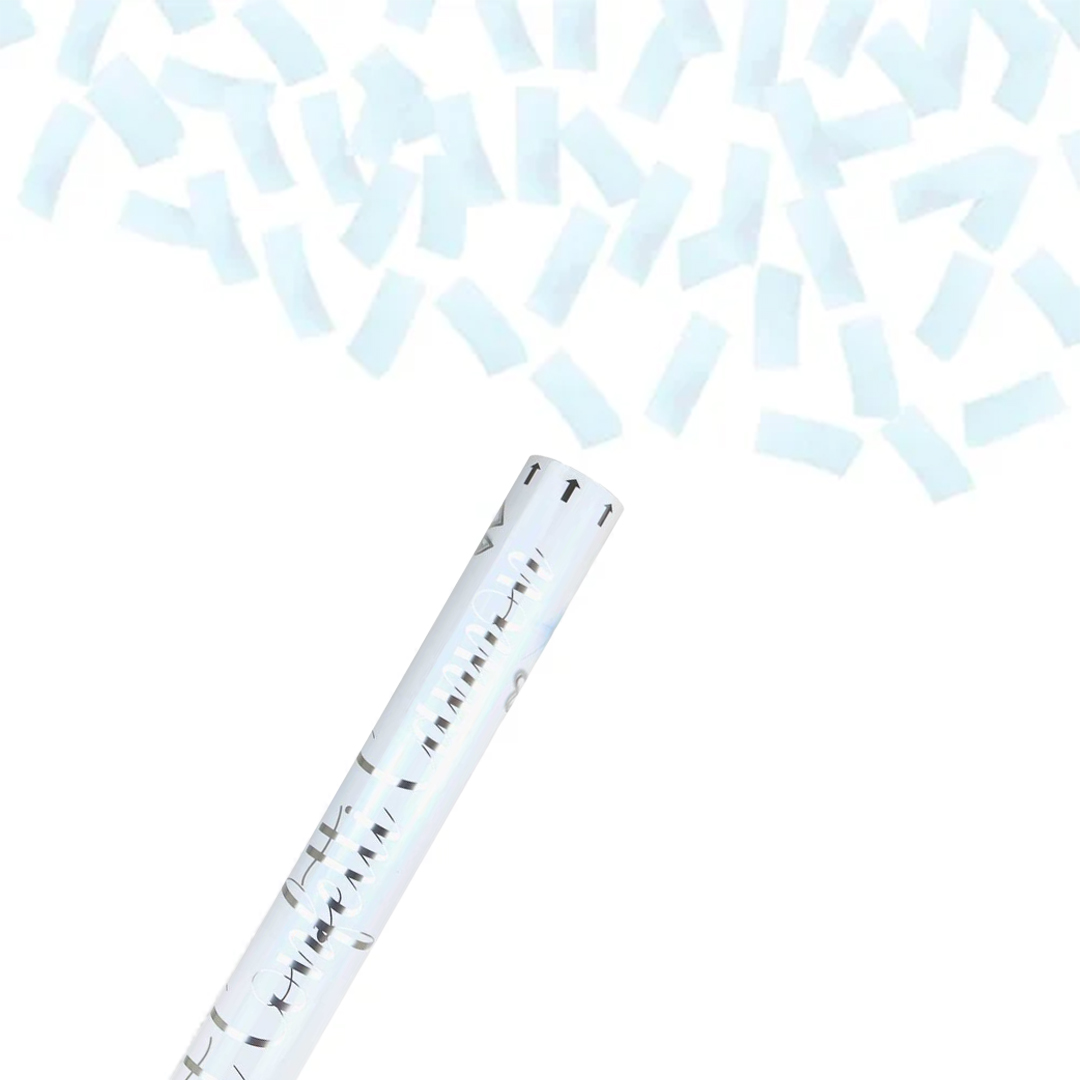 White Paper Biodegradable Extra Large Confetti Cannon 80cm
