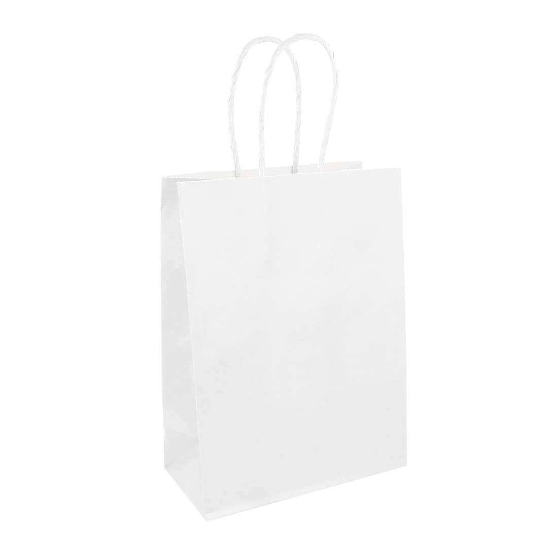 White Paper Party Bag with Handles 22cm