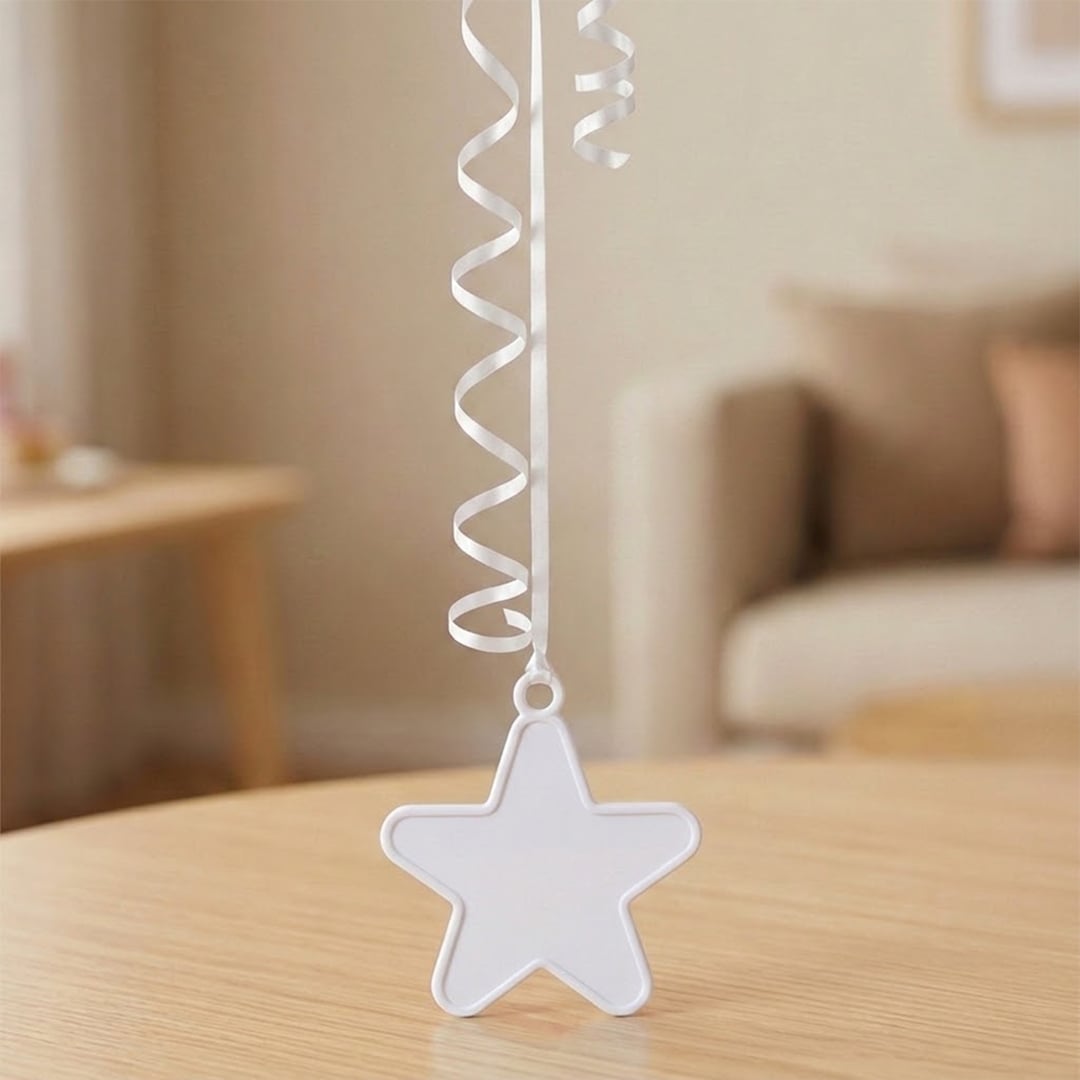 White Plastic Star Shaped Balloon Weight 10g View 2