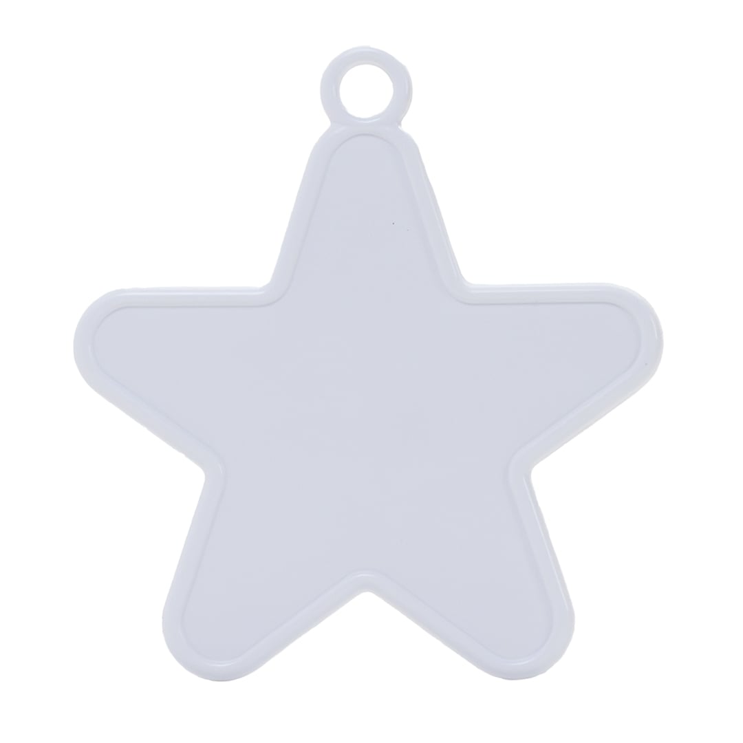 White Plastic Star Shaped Balloon Weight 10g