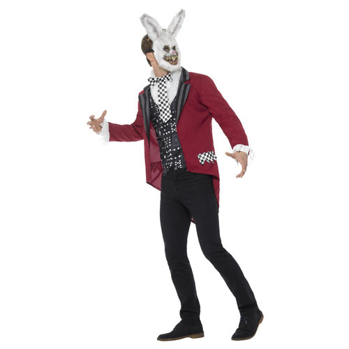 White Rabbit Deluxe Fancy Dress Costume Adult Mens Large Product Gallery Image