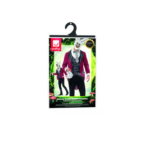 White Rabbit Deluxe Fancy Dress Costume Adult Mens Large Product Gallery Image